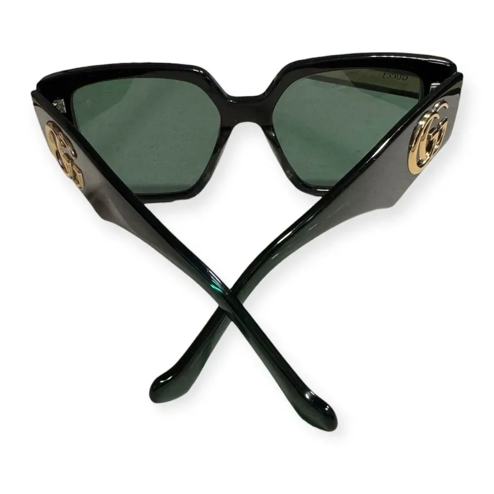 Gucci‎ GG0956S Green Oversized Sunglasses Square Frame Unisex Shades Retro Rare - Picture 5 of 8